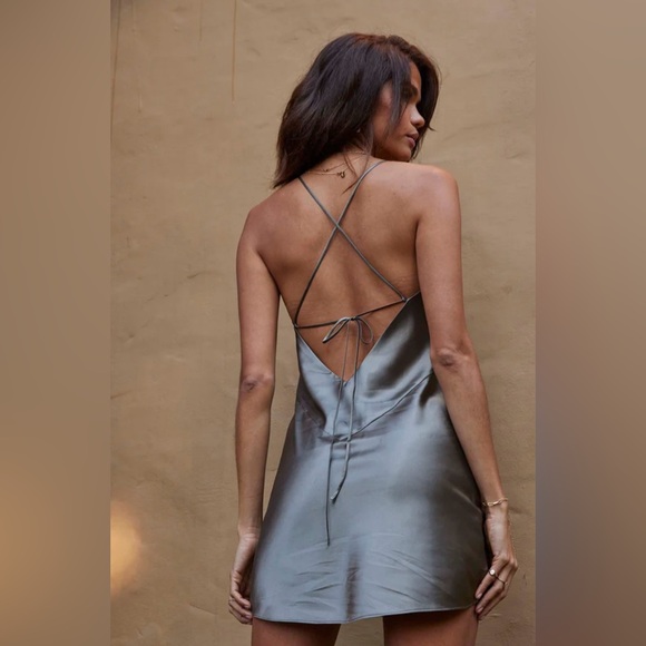 Grace Loves Lace Satin Mini Dress - Picture 7 of 7